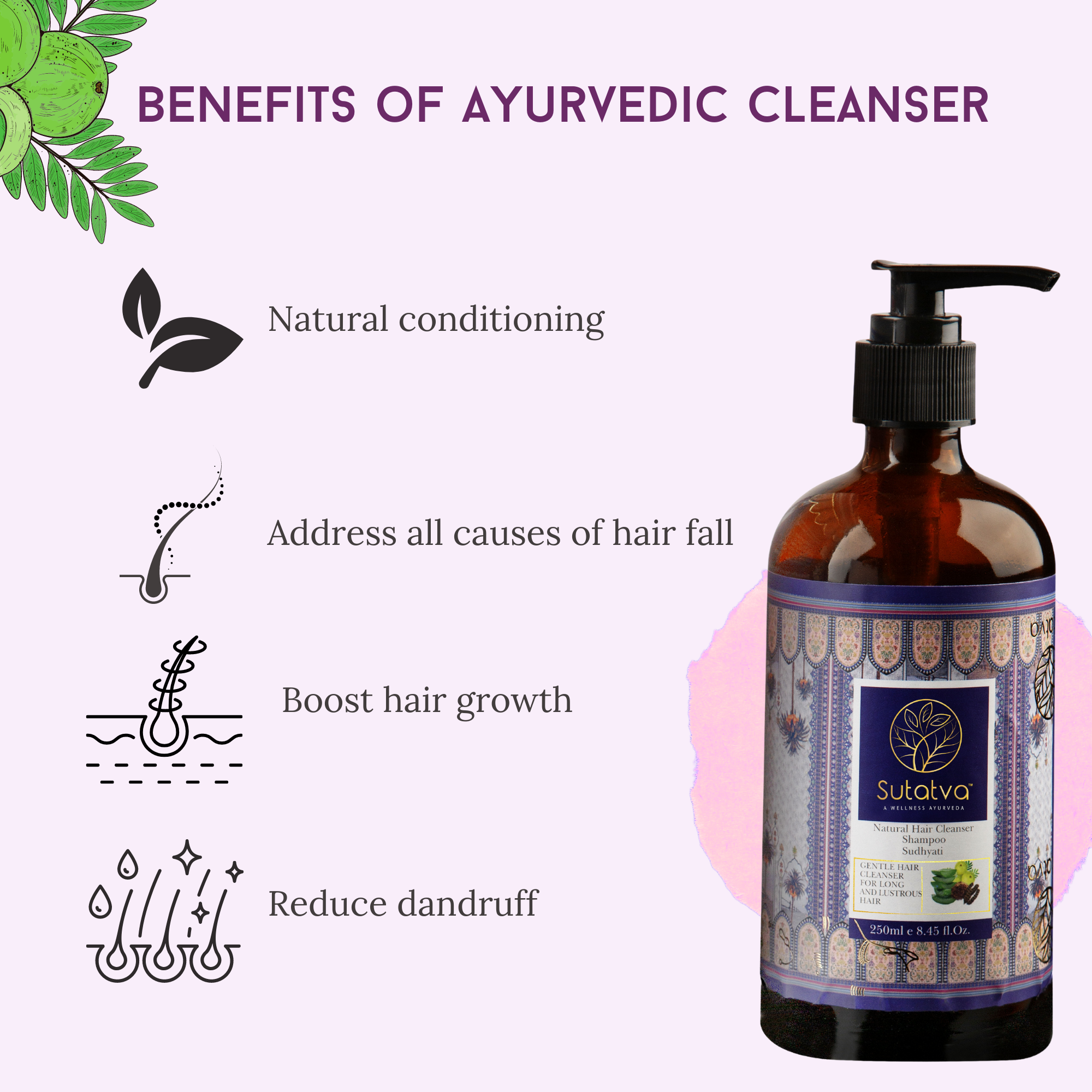 Natural Cleanser Hair Shampoo (Sudhyati)