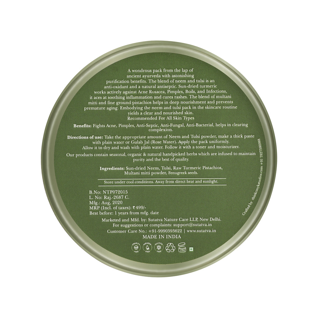 Neem & Tulsi Face Pack (Vrinda)