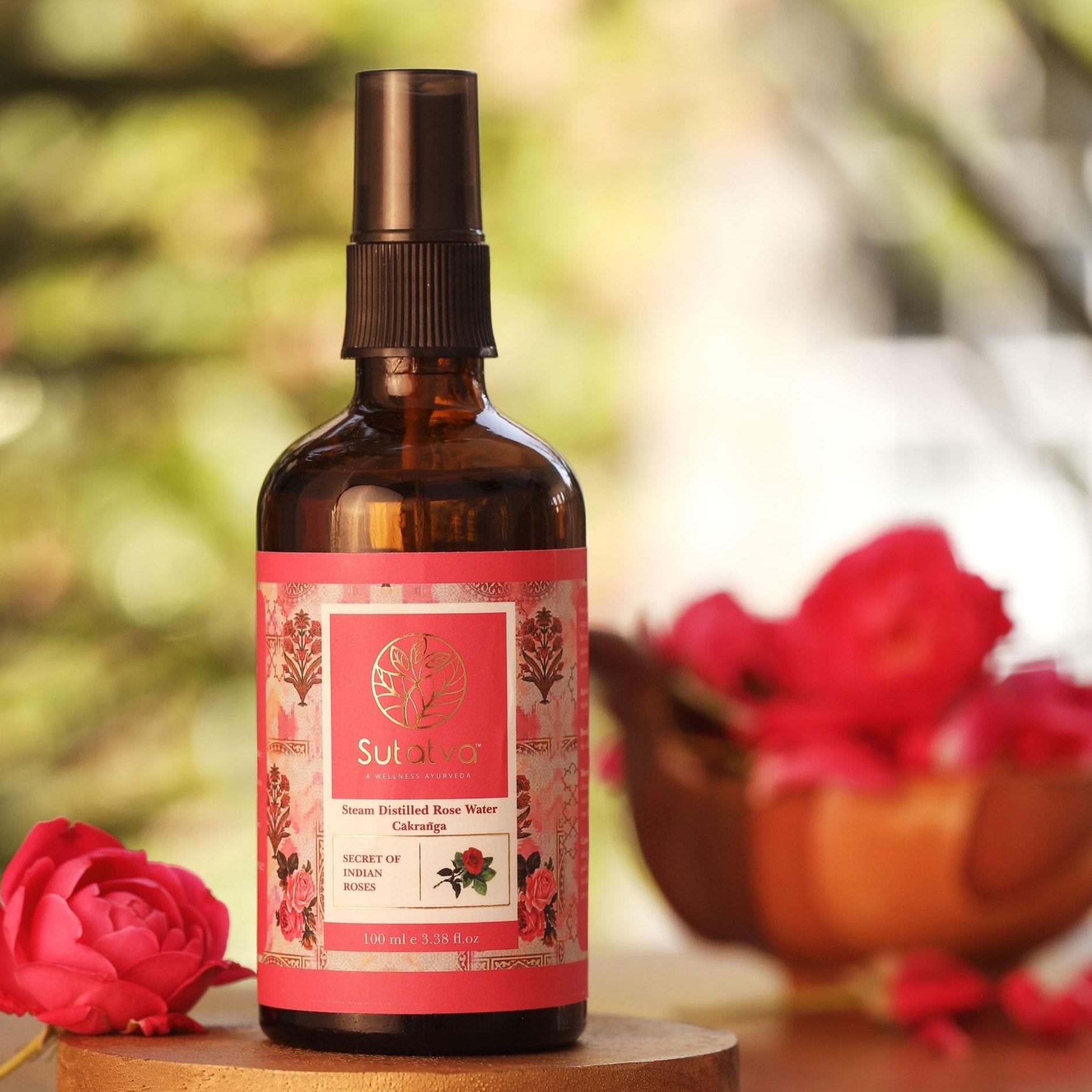 Steam Distilled Organic Rose Water Tonner (Cakranga)